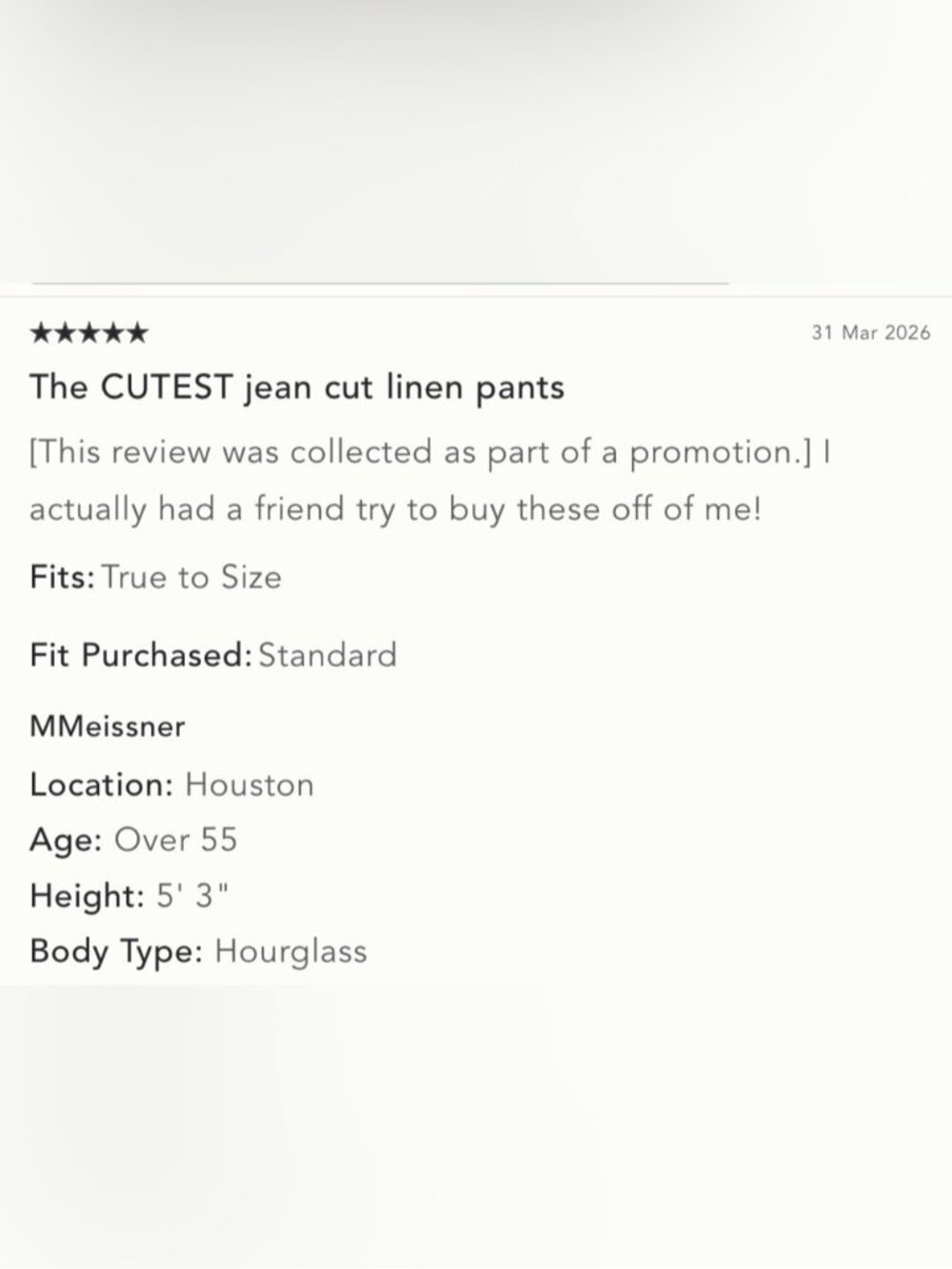 NWT Size 30 - The Colette Linen-Blend Love Notes embroidery Trousers (US$158) - Picture 5 of 16